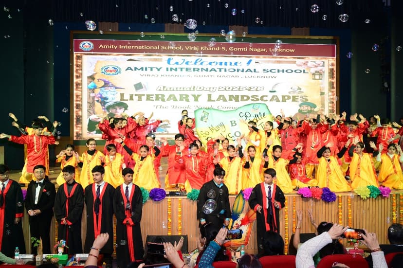 Annual Day 2025 - Literary Landscapes: Book Nook Comes Alive at Amity International School, Viraj Khand-5, Lucknow