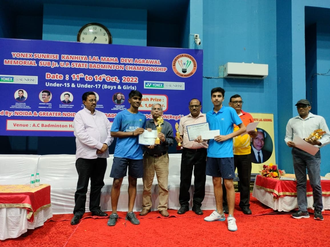 Kartik Bablesh wins Gold at State Level Badminton Championship